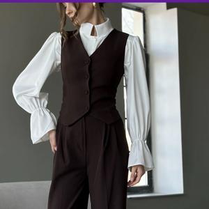 Жилет и брюки палаццо