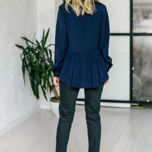 Комплект жен М 289 (двойка блузка + брюки джинсовые)
