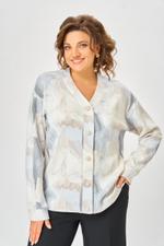 Кардиган SWALLOW 889 Кремово-серо-голубой принт 25C0889