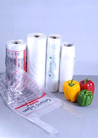Пакеты-майки Produce Roll также широко используются в супермаркетах. Все виды овощей, фруктов и других продуктов питания можно хранить в этих пакетах для взвешивания и сдерживания перед оплатой на кассе. Сумки высокого качества