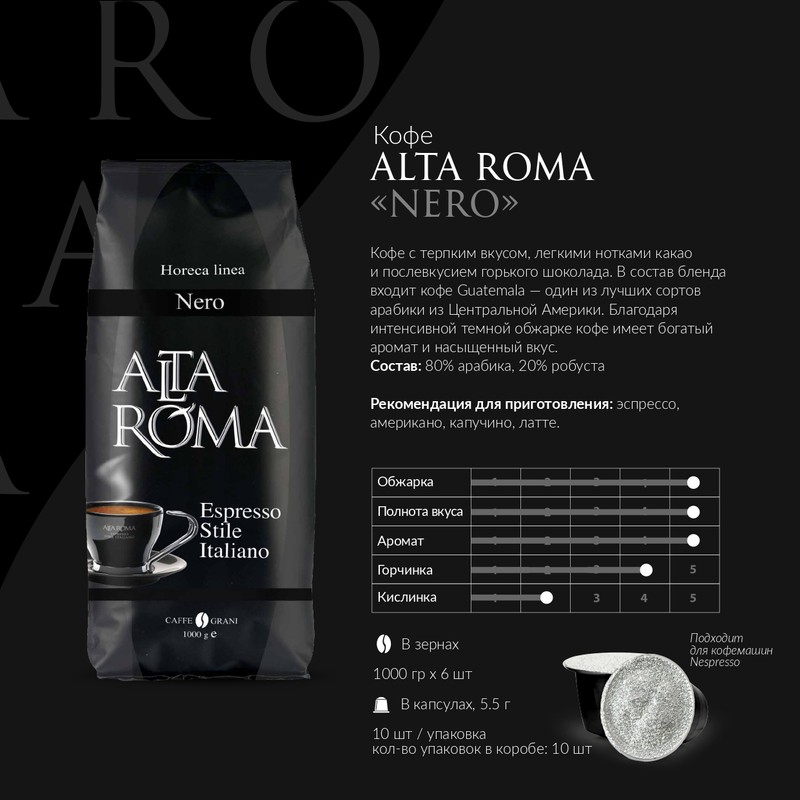 Alta roma. Зерновой кофе alta ROMA Arabica. Кофе alta ROMA Caffe Latte.