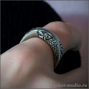 кольцо волки Старков - мужское ювелирное кольцо