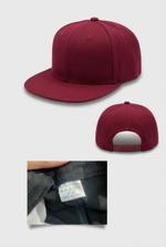 Кепки однотонные снепбек с прямым козырьком СБ