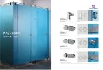 Фурнитура Steelka AIS I304 для сантехнических туалетных перегородок из стекла STEELKA GLASS