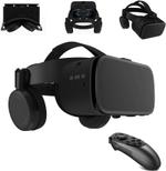 Продаю совершенно новые VR-очки для телефона, VR для фильмов и игр, складные 3D-очки виртуальной реальности Bluetooth для iPhone/Android телефонов с экранами 4,7-6,5 дюймов, отлично подходят для детей и взрослых (черные).