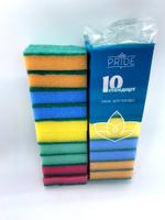 Губка бытовая с чистящим слоем Pride 10-Стандарт гх001