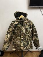 Костюм (штаны с курткой) с липучкой для шеврона и с погонами 44-46 мультикам