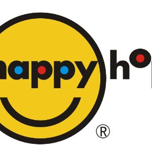 Логотип Happy Hop. Официальный дилер в России Компания Хэппи Батут - happybatut.ru