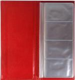 Визитница настольная на 96 визиток из итальянского кожзаменителя Image красный