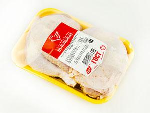 Бедро цыплят-бройлеров на подложке замороженное Псковская Птицефабрика (Племрепродуктор Назия)