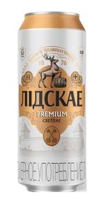 Пиво светлое Лидское Премиум 5,1% ж/б 0,45л