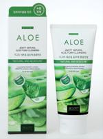 Jigott Natural Aloe Foam Cleansing Очищающая успокаивающая пенка для кожи лица с экстрактом алоэ вера 8809541281563