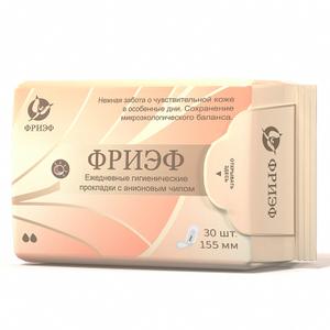 Ежедневные гигиенические прокладки с анионовым чипом
Количество в упаковке - 30 шт
Количество капель - 2
Форма выпуска - 155 мм