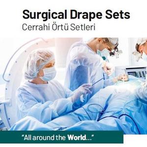 Sterilized Surgical Drape sets, General surgery drape sets, By-Pass, heart valve replacement drape sets, cardiovascular , anjiography, knee, shoulder, arthoplasty , vertabra,  arthroscopy, ear nose throat surgery, maternity, cesarian, ovum pick up, in vitro fertilization, abdominal sets