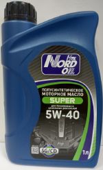 Масло моторное Nord OIL Super 5w-40 SG/CD объем 1 литр NRL033