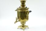 Antique Russian Brass Samovar with Markings 975654763