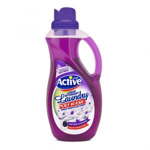 Гель для стирки белья универсальный &#34;Poly Wash&#34; Лаванда, 1500 мл, технология холодной стирки, Purple
