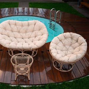 Комплект Mamasan + Papasan + Стол, цвет бамбук