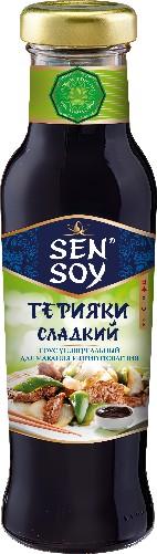 Соус "ТЕРИЯКИ СЛАДКИЙ" универсальный для макания и приготов 320гр. (330мл) ст. бут. "SEN SOY" 1/6шт.