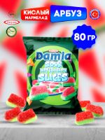 Жевательный Фигурный Мармелад DAMLA Арбуз, Желейный, 12 упаковок по 80 г 2462_арбуз_80г