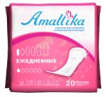 Женские ультратонкие ежедневные гигиенические прокладки Amallika, 20шт AED-20