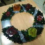 Мозаичный объемный венок TMosaic Roses01 V01