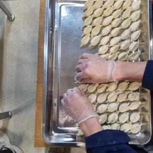 Китайские пельмени ручной лепки