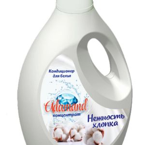 Кондиционер для белья &#34;ADAMAND&#34; 2л нежность хлопка концентрат -Концентрат.
Подходит для обработки всех типов тканей.
Предотвращает образование катышков. 
Продлевает срок носки вещей. 
Не требует предварительного разбавления водой.
ПРИМЕНЕНИЕ: 
Кондиционер готов к применению. Добавлять в воду во время последнего полоскания. Перед применением хорошо встряхнуть. Дозировать при помощи крышки-колпачка (1 колпачок - 30мл).
Ручная стирка: 25-30мл средства на 10л воды. Слегка перемешать, замочить бельё в полученном растворе на 3-5мин и слегка отжать перед сушкой.
Машинная стирка:  60мл средства на 5кг белья, согласно инструкции к вашей стиральной машине.