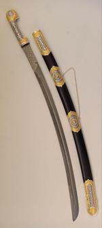 Шашка серебряная