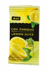 порционный сок лимона в саше-пакетиках по 4 мл