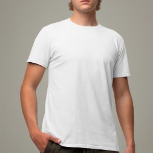 Мужская белая футболка 160 г.