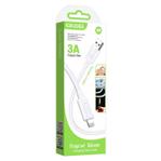 Кабель Kakusiga KSC-963 Lightning 3A силиконовый белый 1 м 6921042133881