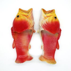 Тапки &#34;Рыбы&#34; красные
