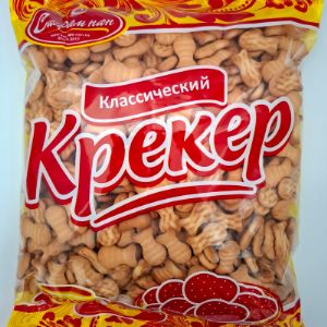 Крекер &#34;Рыбка&#34; 650 гр
Срок годности 10 месяцев. 
Количество упаковок 8 штук в гофротаре.
штрих код: