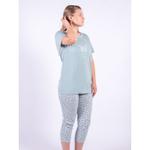 Пижама женская (фуфайка+брюки укороченные), ОАО 8 Марта, модель 163420, голубой