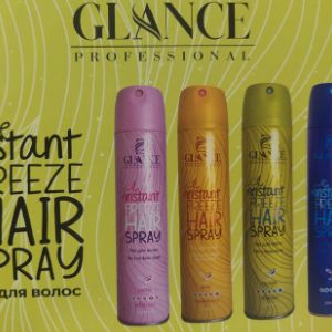 Лаки для волос GLANCE 250 мл. представлен в ассортименте с Биотином, с Коллагеном, с Кератином, с маслом Арганы.