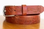 Ремень из натуральной кожи для рыбаков Leather style rus