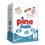 1 Pine Soft Newborn / Детские подгузники 40 шт (мал.уп)