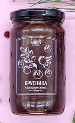ЯГОДА топпинг (350 мл/450 гр): БРУСНИКА, СОСНОВЫЙ СИРОП, (стекло/банка) КА-00001086