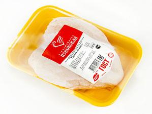 Грудка на кости цыплят-бройлеров на подложке замороженная Псковская Птицефабрика (Племрепродуктор Назия)