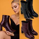 Ботильоны Veloura Éclat из лакированной кожи