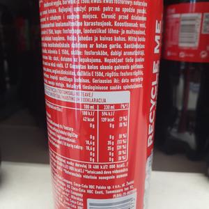 0.33 coca-cola (кока-кола) жестяная бутылка с описанием