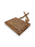 Торцевая разделочная доска на подставке cb0003