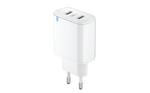 СЗУ Olmio USBx2, 2.4A, +8-pin кабель, Smart IC, white 046398