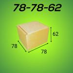 Самосборный короб 78*78*62 мм, бурый (МГК)