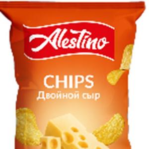 Чипсы "ALESTINO"(двойной сыр)140 г
код товара 2212561