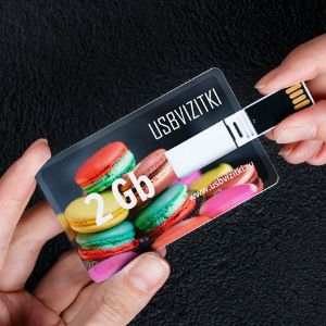 Флешка-визитка с индивидуальным дизайном 2Gb, USB 2.0
