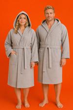 Imperial Grande Роскошный Унисекс Халат с Капюшоном из 100% Хлопка — Коллекция Mega Plus Size (5XL-7XL)