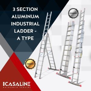 Алюминиевая Промышленная Лестница от 1 секции до 3 секций