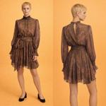 Элегантное Платье с Орнаментом Пейсли Премиум Класса